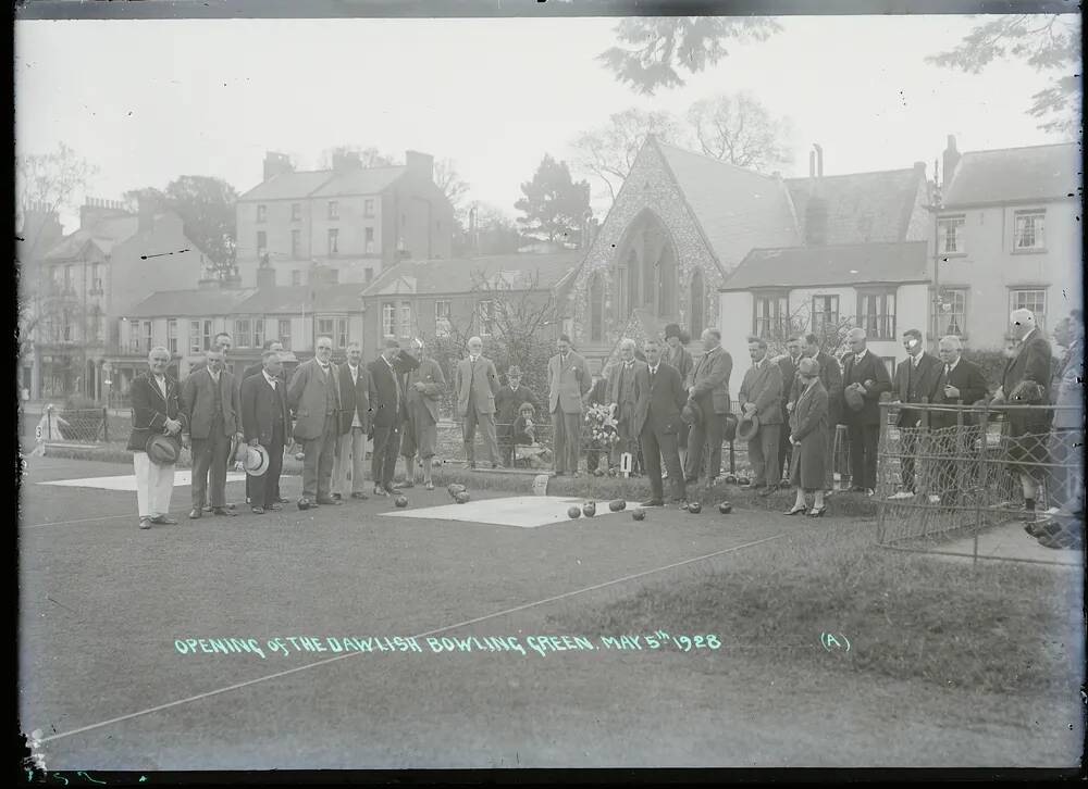 Opening of Dawlish Bowling Green, May 5, Dawlish