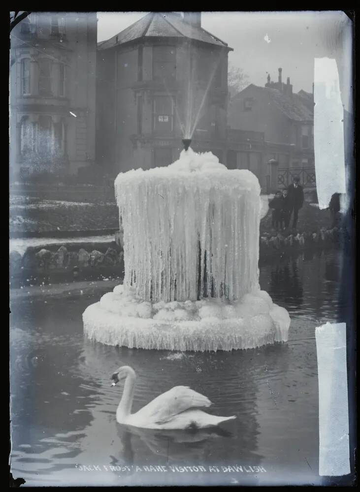 Swan and fountain, Dawlish