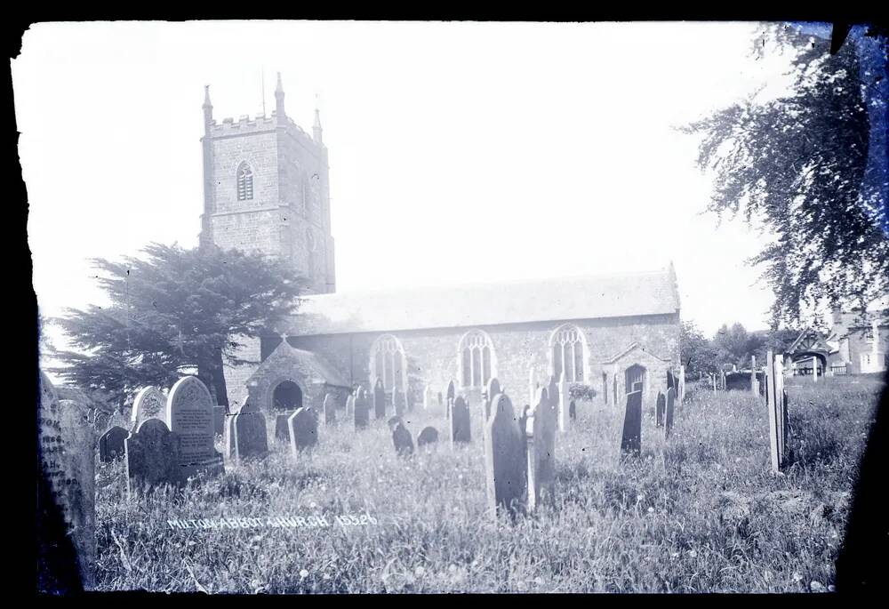 General view, Milton Abbot Church, exterior + village, Milton Abbot