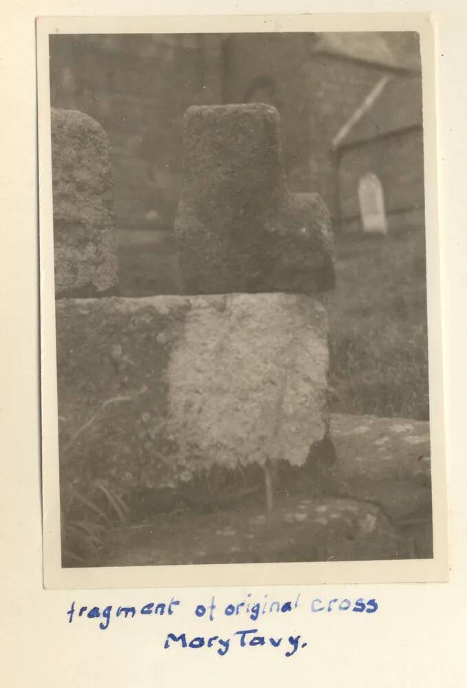 Fragment of the original stone cross at Mary Tavy