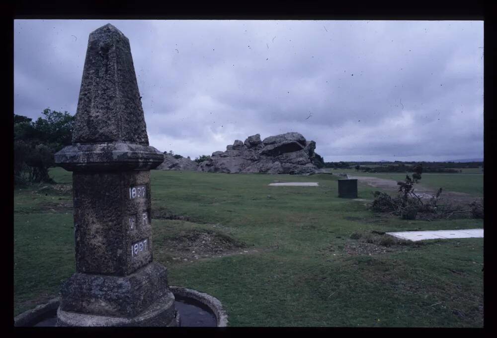 Fountain built for Queen Victoria's diamond jubilee near Big Rock, Yelverton