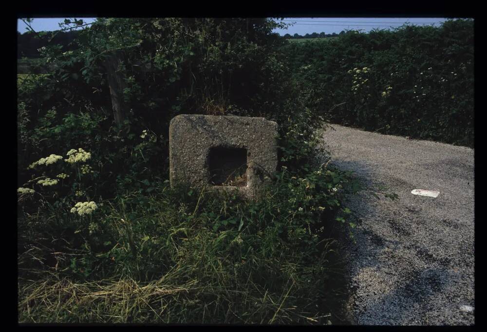 Socket stone in Leigh Lane