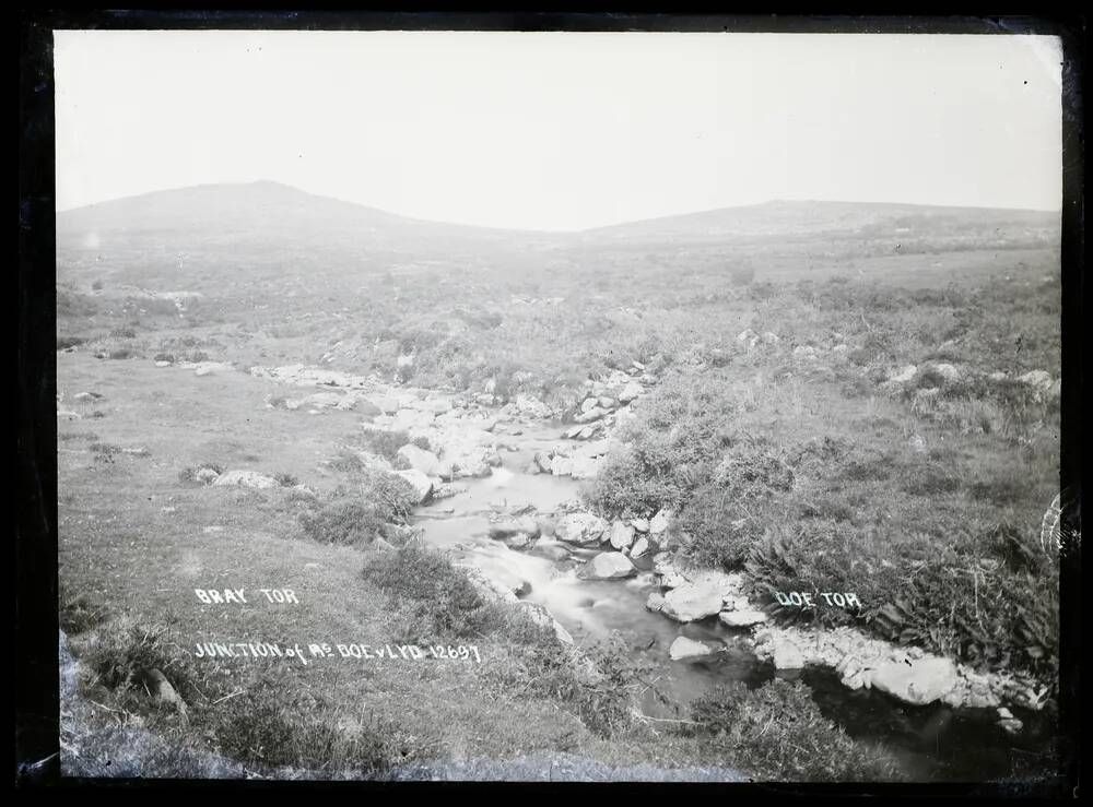 Junction of rivers Doe + Lyd, Bray Tor + Doe Tor, Lydford