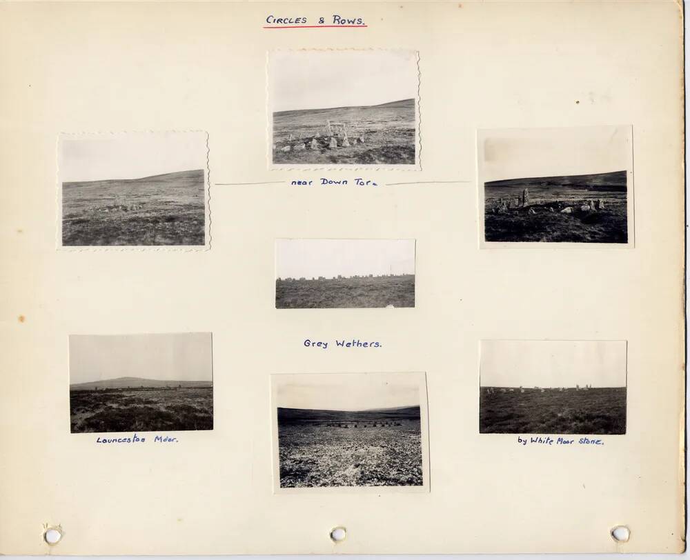 Page 47 of J.H.Boddy's album of Dartmoor photographs of crosses, beehive huts, etc.