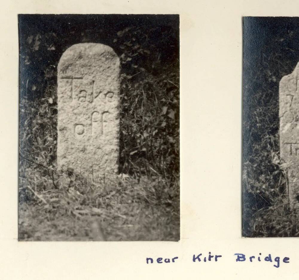 A boundary marker near Kirr Bridge