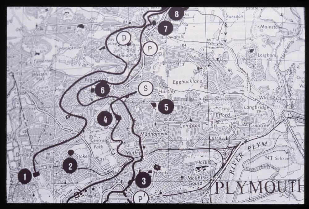 Map of Plymouth  Leat