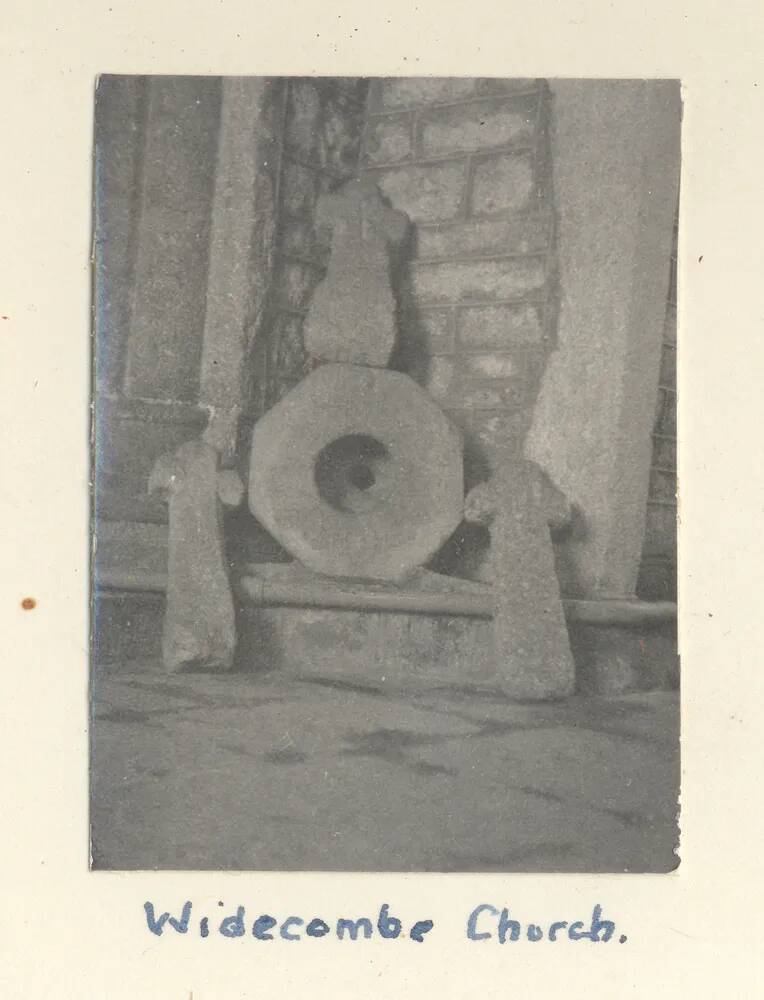 Stone crosses at Widecombe Church