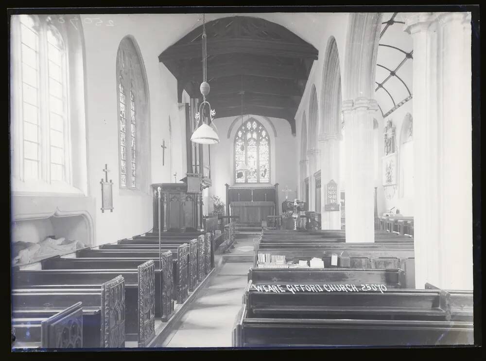 Church, interior, Weare Giffard