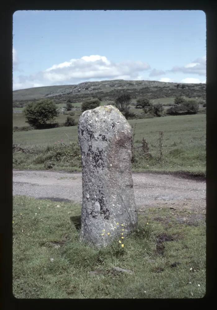 Menhir on Stannon Hill