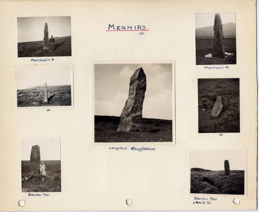 Page 48 of J.H.Boddy's album of Dartmoor photographs of crosses, beehive huts, etc.