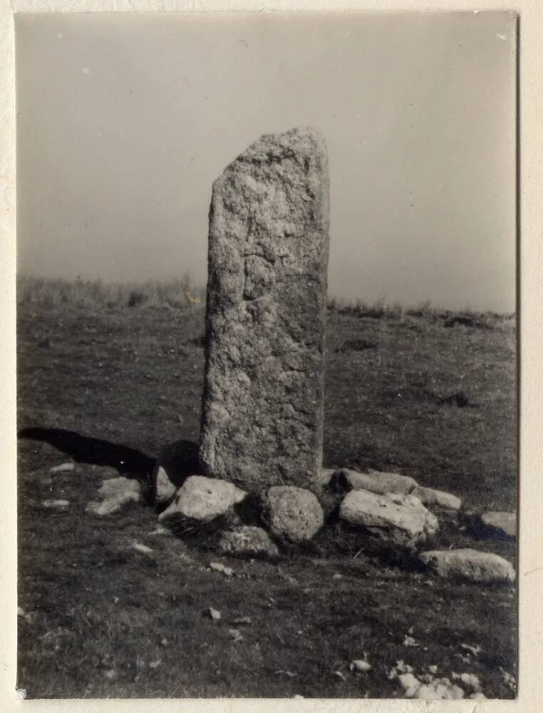 "Heath Stone" menhir on Assacombe Hill