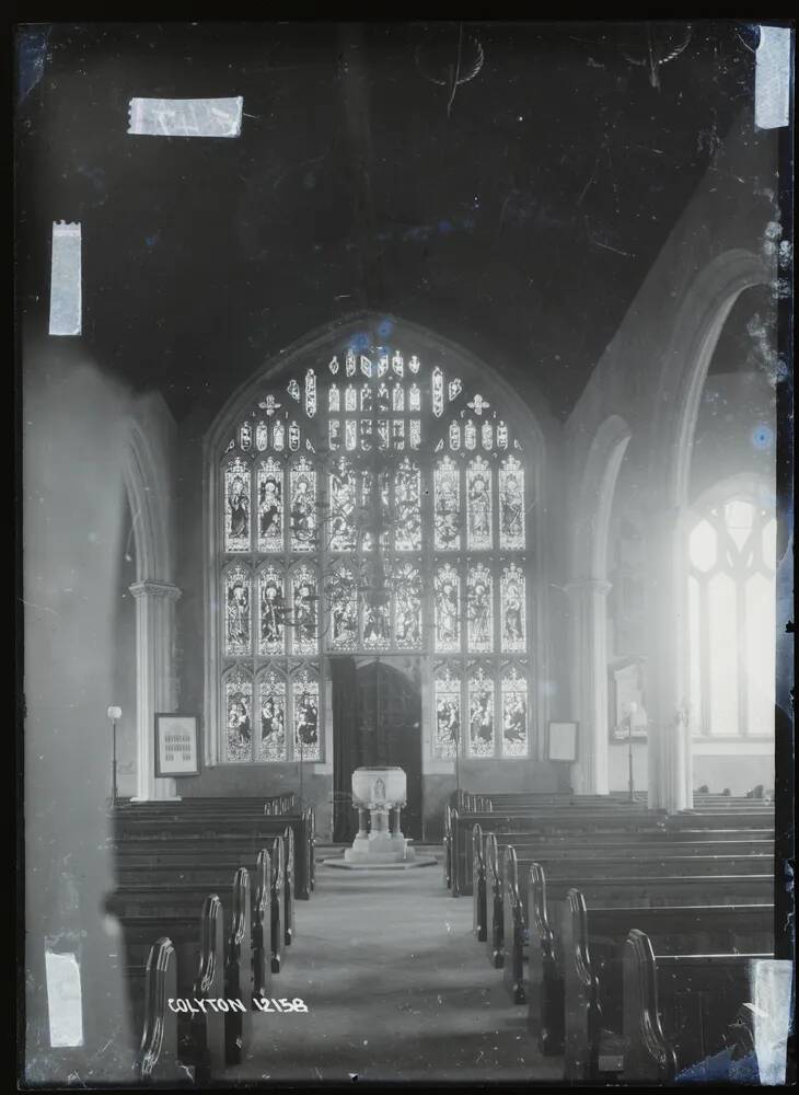 Church: west window, Colyton