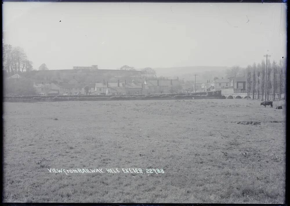 View of Hele from railway