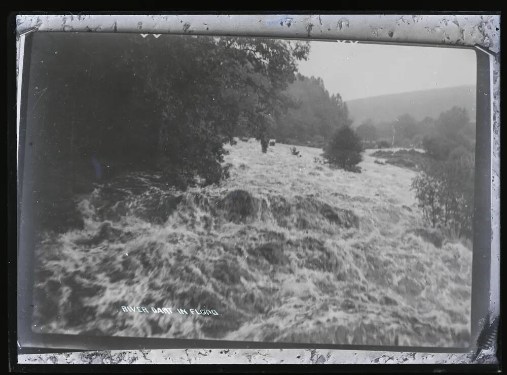 River Dart in flood, Lydford