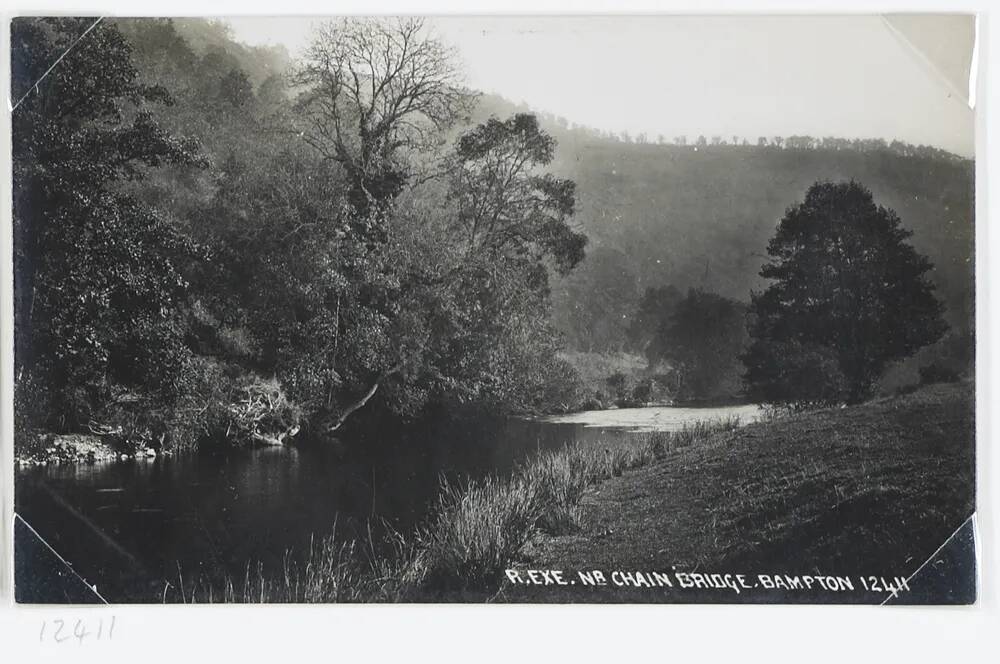 River Exe near Bampton chain bridge