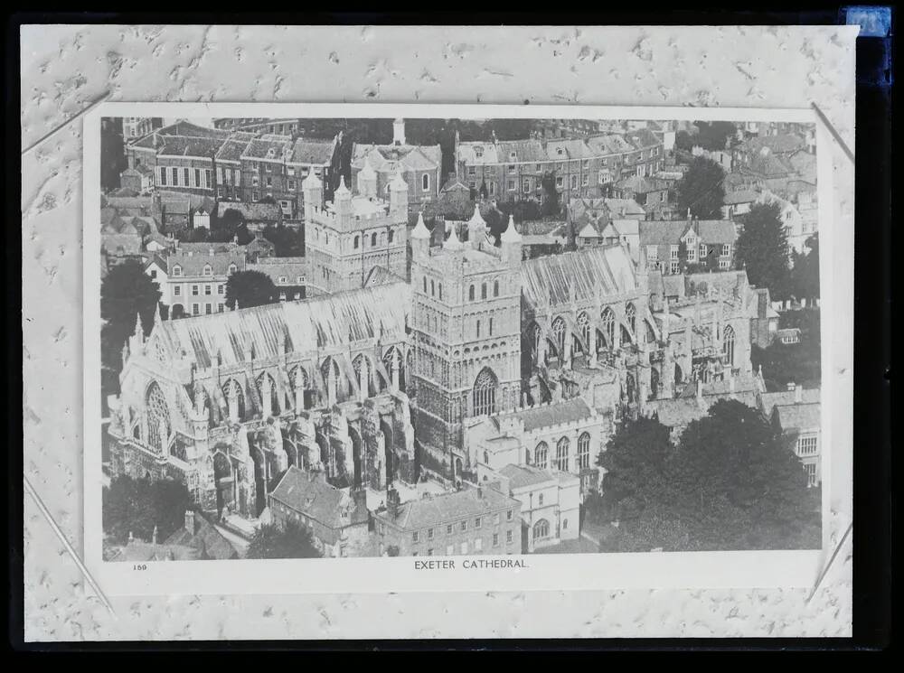 Aerial view of Cathedral, Exeter