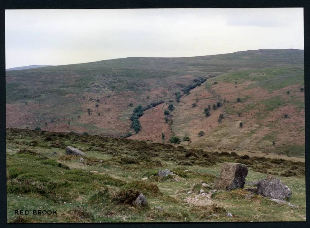 34/30 Red Brook from Zeal Hill tramway in foreground 22/5/1991