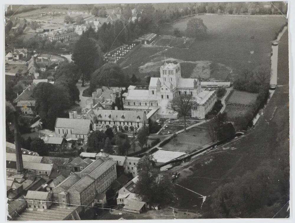 Aerial view of Buckfast Abbey