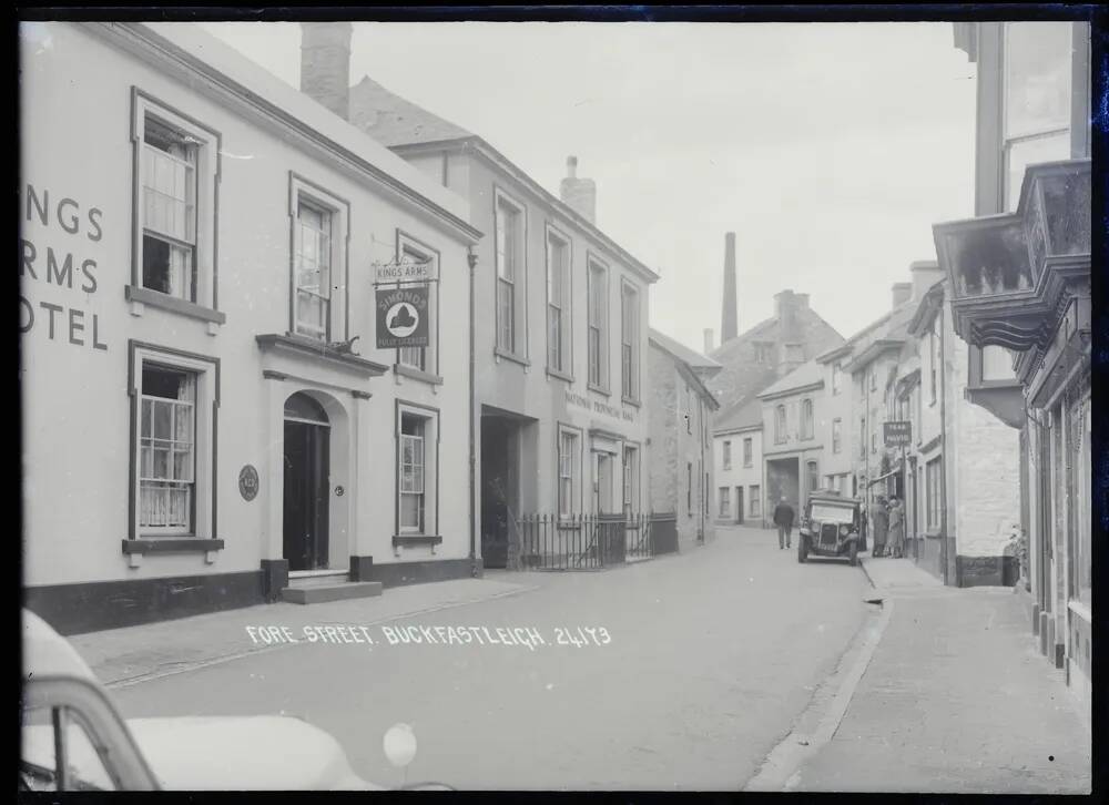 Fore Street and the King's Arms Hotel, Buckfastleigh